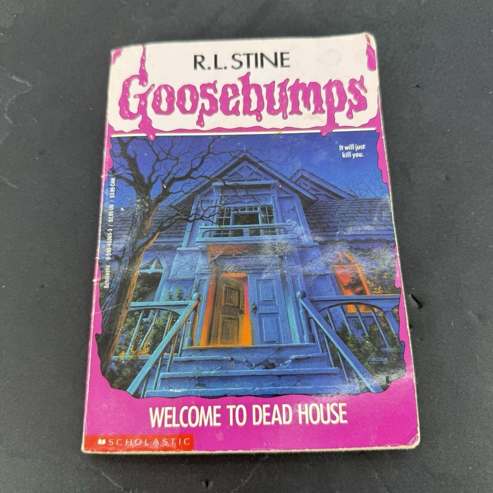 Goosebumps Welcome To Dead House R.L. Stine 1992 1st Edition 9th Print Vintage